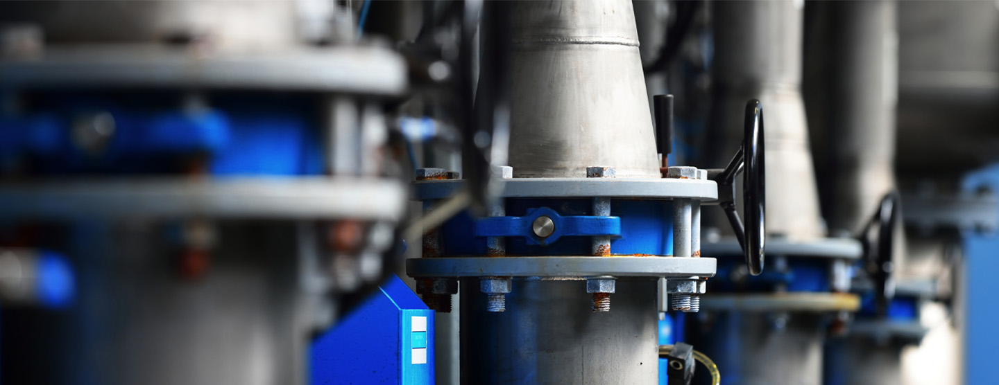 close ups of piping in facility