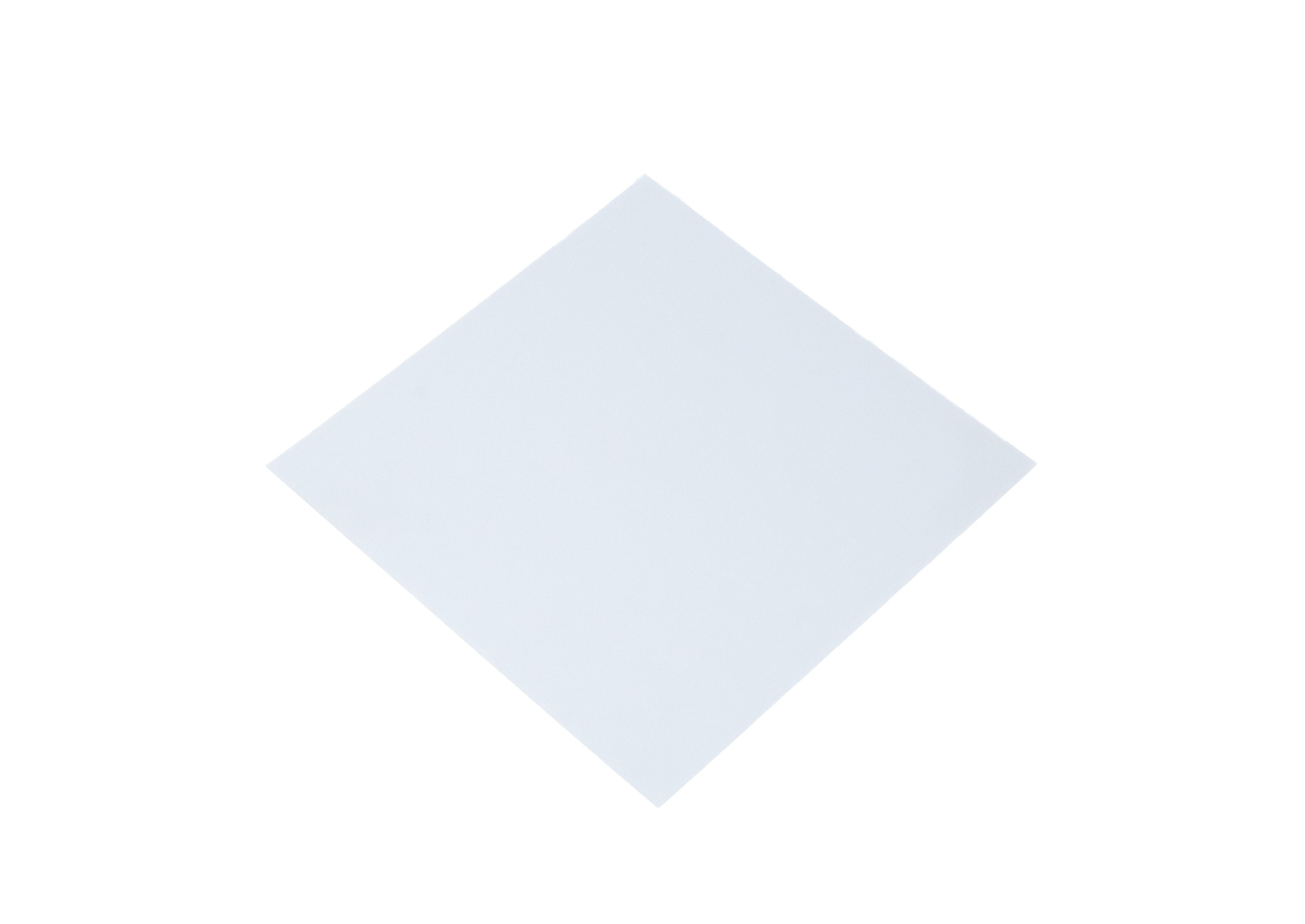 LDPE material, white, converted to a square